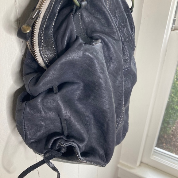 Collection Privee Black Leather Bag Italy NWOT deconstructed Antwerp 7 - Picture 3 of 13